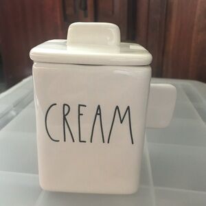 Rae Dunn Cream Canister - White